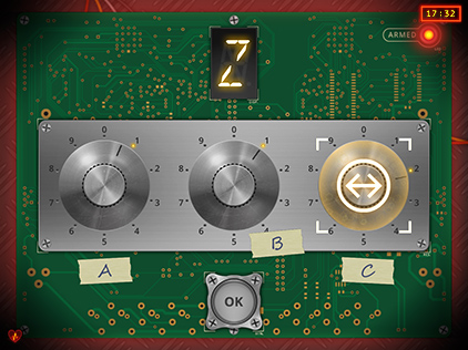 Them Bombs Three Knobs module PC view