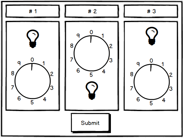 Them Bombs 3 knobs module project sketch
